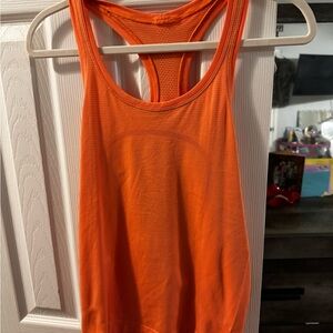 Women's Orange Racerback Tank Top